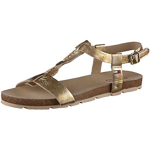 tommy hilfiger sandalen damen gold im online shop von sportscheck