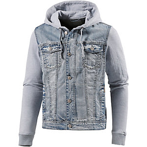 blend jeansjacke herren used denim/graumelange im online shop von